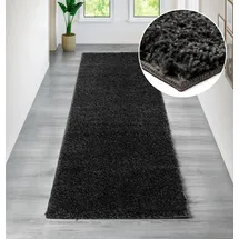 OTTO home Viva Shaggyteppich 67 x 230 cm Grau