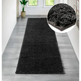 OTTO home Viva Shaggyteppich 67 x 230 cm Grau