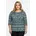 Sieh an 3/4-Arm-Shirt in dunkelblau-smaragd-bedruckt 44