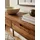 KADIMA DESIGN Rustikaler Konsolentisch 90x36x76 cm braun