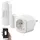 Luminea Home Control Smarte Steuerung für Abluft, Heizung, Licht, WLAN-Sensor & -Steckdose Weiß