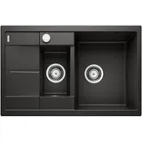 Blanco Metra 6 S Compact rechts Einbau von Oben schwarz Handbetätigung 780 x 500 mm