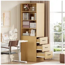 stilvora Bücherregal 60 x 38 x 180 cm Braun