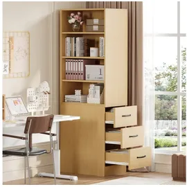 stilvora Bücherregal 60 x 38 x 180 cm Braun