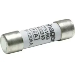 Hager LF316G Zylindersicherungen für industrielle Anwendungen 10x38mm gG 16A 500V AC 120kA