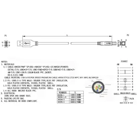 EFB-Elektronik USB-Verbindungskabel A-B, K5236.1,8