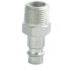 Stecknippel Edelstahl 316 Euro Profil, AG 1/4" BSP