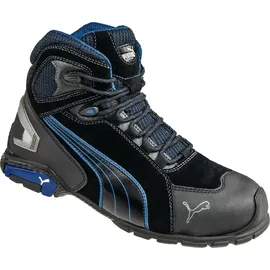 Puma Sicherheitsstiefel Rio Black Mid Gr. 46 Veloursleder Aluminiumkappe