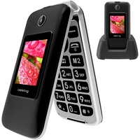 uleway 3G Seniorenhandy ohne Vertrag, Großtasten klapphandy tastenhandy,Rentner Handy mit Tasten Notruffunktion,Dual-SIM 2.8 Zoll Display (Schwarz)