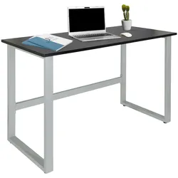 hjh OFFICE Schreibtisch WORKSPACE LIGHT I Melaminharzbeschichtete Spanplatte, Gestell pulverbeschichteter Stahl
