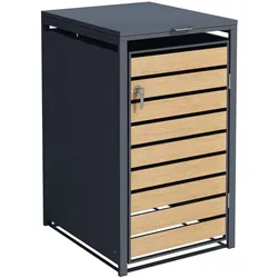 Schartec Mülltonnenbox Holz Design SMB1-1