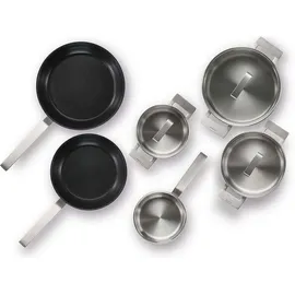 Bosch HEZ9SE060 Topf-Set 9-tlg. Kochtopf + Kasserolle + Bratpfanne + Glasdeckel