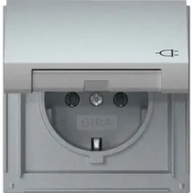 Gira Schuko-Steckdose IP44 Alu 1 St.