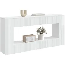 vidaXL Konsolentisch 155 x 29 x 74 cm Weiß