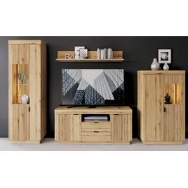 meble wójcik Vitrine DELAMAR 81 x 40 x 141 cm Braun