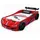 Coemo Kinderbett Rennwagen 90 x 200 cm Holz rot