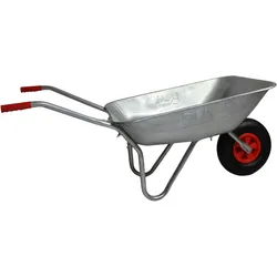 Schubkarre Gartenkarre Bauschubkarre Mulde verzinkt Schiebkarre 65 L 100 kg S1