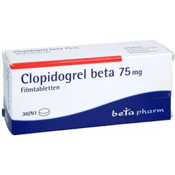 Clopidogrel Beta 75 Mg Filmtabletten 30 St