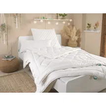 fan Sommer-Bettdecke mit Bio-Baumwolle-Füllung Natur 155 x 220 cm
