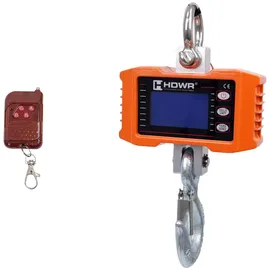 H HDWR Hardware for business Hakenwaage 500 kg, inklusive Fernbedienung, Hängewaage, Bildschirm-Pause, Waage-Tara, LCD-Digitalanzeige, Messung in Kilogramm und Pfund, HDWR wagPRO-H500P