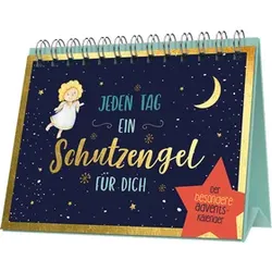 Jeden Tag ein Schutzengel für dich - Adventskalender mit Aufsteller