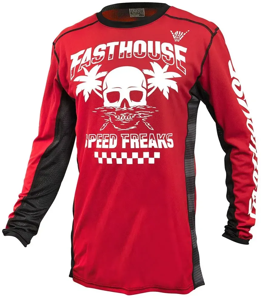 Fasthouse Grindhouse Subside Langarm-trikot - Red - L