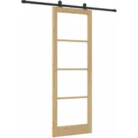 vidaXL Schiebetür ORKDAL Braun 83 x 232 cm Holz und Metall