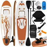 Physionics SUP-Board Stand Up Paddle Board Aufblasbares SUP Board 305cm