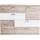 Forte Skive 124,9 x 95,9 x 41,3 cm Sandeiche / Weiß