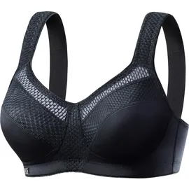 H.I.S. Sport-BH H.I.S, Damen, Gr. 85, Cup E, schwarz, Microtouch, Obermaterial: 90% Polyester (COOLMAX), 10% Elasthan, BHs Sport-BH, ohne Bügel aus schnell trocknendem COOLMAX-Material, Topseller