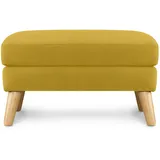 Konsimo Sitzhocker Tagio Holz 80 x 46 x 65 cm Gelb