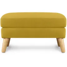 Konsimo Sitzhocker Tagio Holz 80 x 46 x 65 cm Gelb