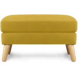Konsimo Sitzhocker Tagio Holz 80 x 46 x 65 cm Gelb