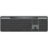 Logitech Slim Solar+ K980 Tastatur Universal RF Wireless + Bluetooth QWERTY UK International Graphit