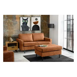 Konsimo Hocker Invia Leder 93 x 48 cm Rot