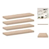 vidaXL Schweberegale 4 Stk. 80x23,5x4 cm Holzwerkstoff