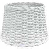 vidaXL Lampenschirm Weiß Ø40x26 cm Korbweide