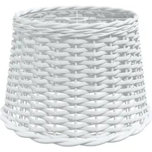 vidaXL Lampenschirm Weiß Ø40x26 cm Korbweide
