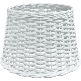 vidaXL Lampenschirm Weiß Ø40x26 cm Korbweide