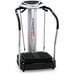 Crazy Fit Vibrationsplatte – Heimtrainer Vibrationsplatte mit Haltegriffen