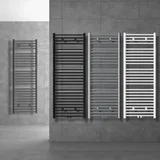 ECD Germany Badheizkörper 750 x 1800 mm 950 W weiß Mittelanschluss