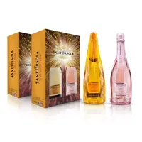Sant'Orsola Prosecco D.O.C. Millesimato + Prosecco D.O.C. Rosè Schaumwein in Geschenkbox (2 x 0.75 l)