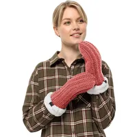 Jack Wolfskin Highloft Knit Fausthandschuhe - Red Coral -