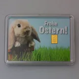 Valcambi Goldbarren 1g "Osterhase/Frohe Ostern