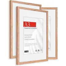 luxuskollektion Bilderrahmen Eiche A3 29,7x42 cm 3x