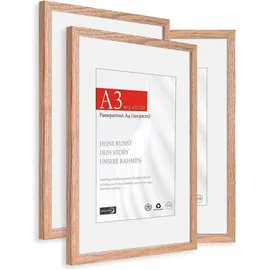 luxuskollektion Bilderrahmen Eiche A3 29,7x42 cm 3x