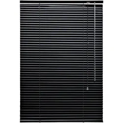 Jalousie LIEDECO "Aluminium-Jalousie" Gr. 8, schwarz, B:180cm H:160cm, Jalousien, Aluminium