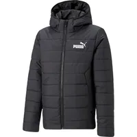 Puma Jungen ESS Hooded Padded Jacket Wattierte Jacke, Schwarz, 140