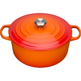 Le Creuset Signature Bräter 28 cm rund ofenrot