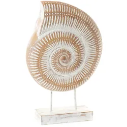 Muschel auf Sockel 48 cm - Weiß Anderes Harz Amadeus 32x12 cm
